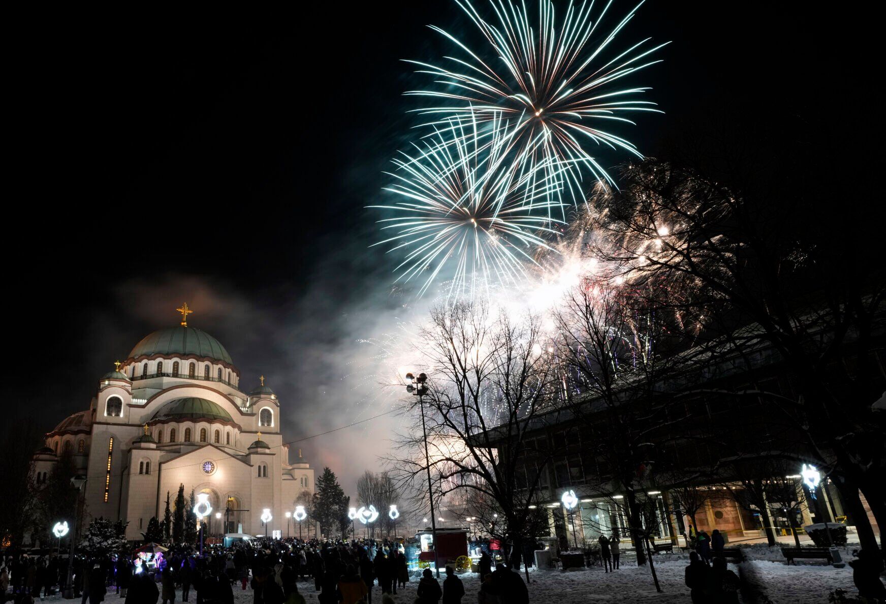 APTOPIX Serbia Orthodox New Year